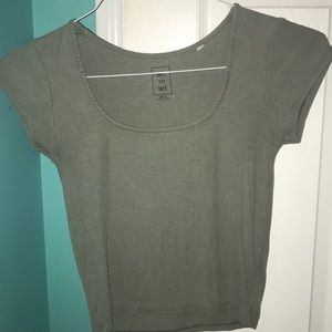 Green crop top!